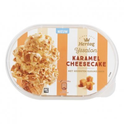 Hertog IJssalon karamel cheesecake